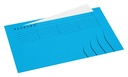 Vouwmap Secolor met tabrand Folio 100% gerecycled karton 250gr Blauw