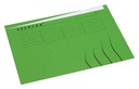 Vouwmap Secolor met tabrand A4 100% gerecycled karton 250gr Groen