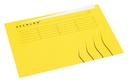 Vouwmap Secolor met tabrand A4 100% gerecycled karton 250gr Geel