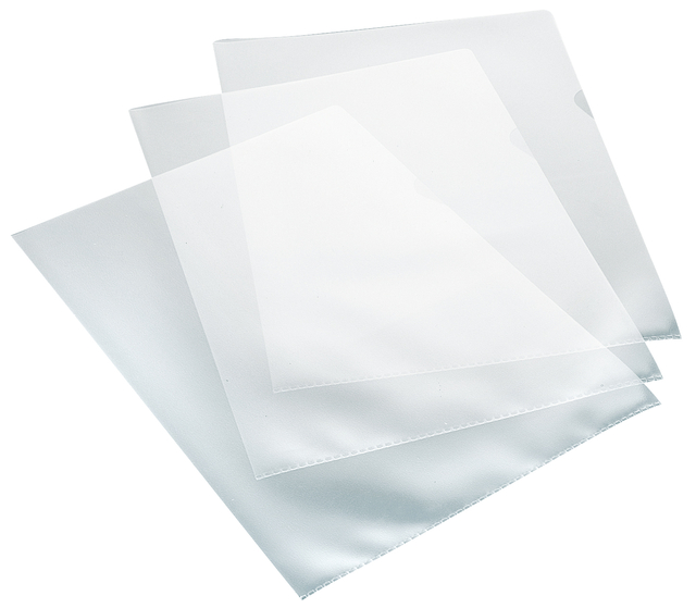 Insteekmap L-model Quantore A4 PP 0.12mm nerf 100 stuks