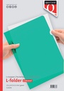 Pochette modèle L Quantore A4 PP 0.12mm grainé vert 25 pièces