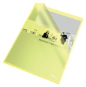Pochette modèle L Esselte Standard A4 PP 0,11mm jaune 100 pièces