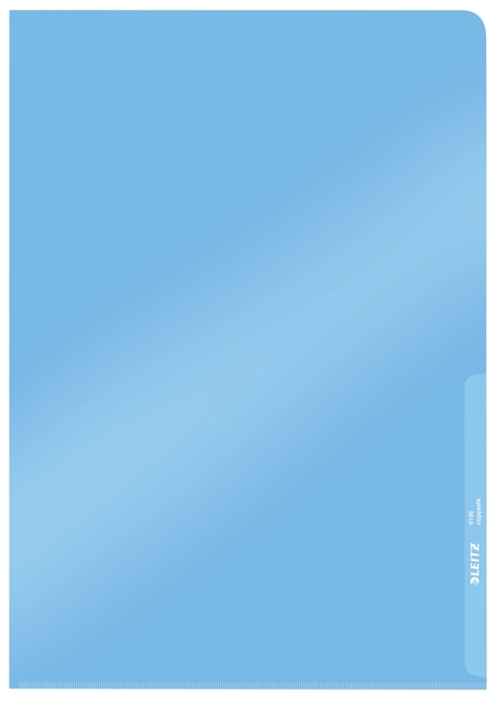 Insteekmap L-model Leitz Premium lasnaad copy safe 0.15mm PVC A4 blauw 100 stuks