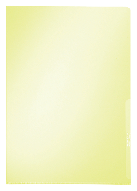 Pochette modèle L Leitz Premium Copysafe A4 PVC 0,15mm jaune 100 pièces