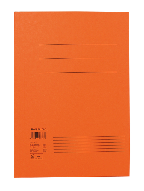 Dossiermap Quantore folio 250gr oranje