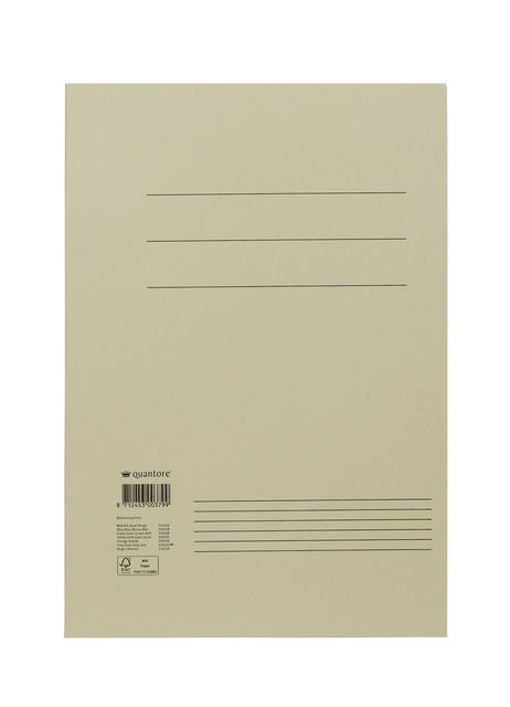 Dossiermap Quantore folio 250gr grijs