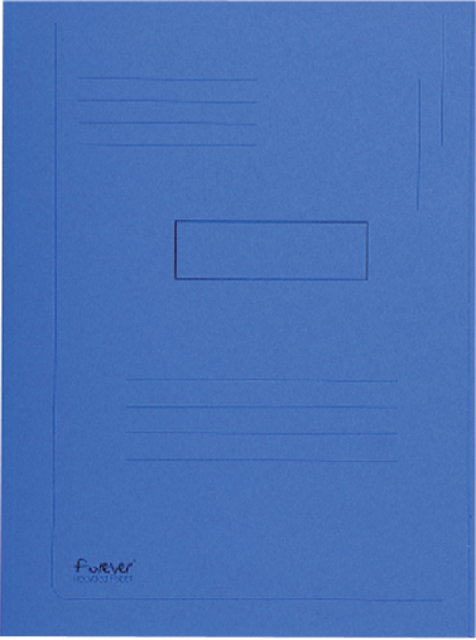 Chemise Exacompta Forever A4 290g 2 rabats bleu