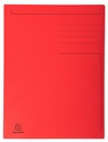 Chemise Exacompta Forever A4 280g 3 rabats rouge