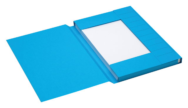 Chemise Secolor Folio 3 rabats carton 100% recyclé 250g bleu