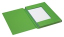 Dossiermap Secolor folio 3 klep 100% gerecycled karton 250 gr groen