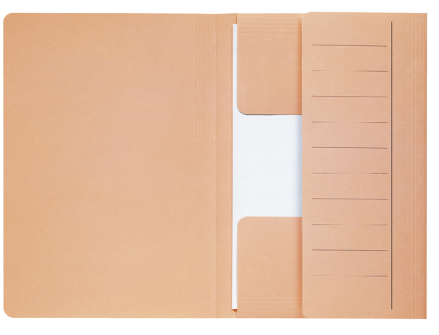 Chemise Djois Secolor Mammouth folio 3 rabats recyclé 250g chamois 10 pièces