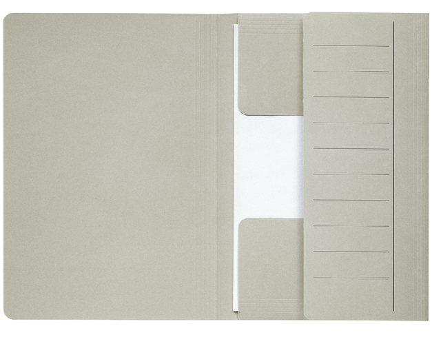 Chemise Djois Secolor Mammouth folio 3 rabats 250g recyclé gris 50 pièces