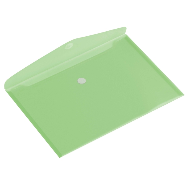 Pochette enveloppe Europel A4 paysage 335x240mm PP transparent vert