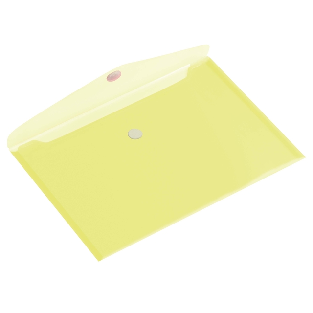 Pochette enveloppe Europel A4 paysage 335x240mm PP transparent jaune