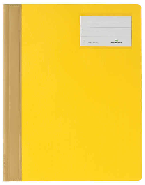 Chemise à lamelle Durable A4 PVC porte-étiquette jaune