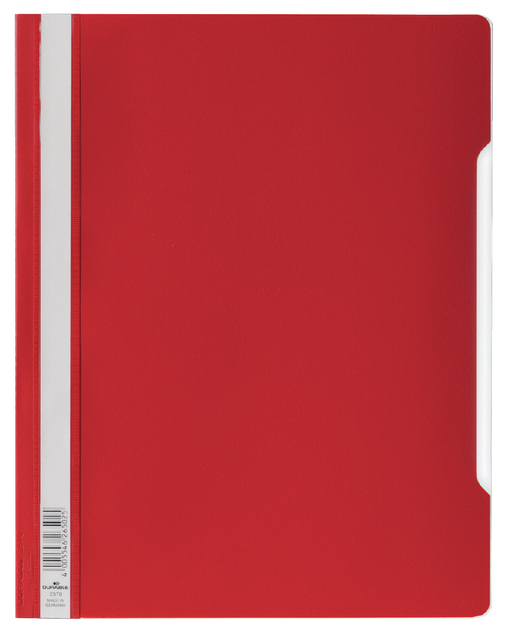Chemise à lamelle Durable A4 PVC rouge