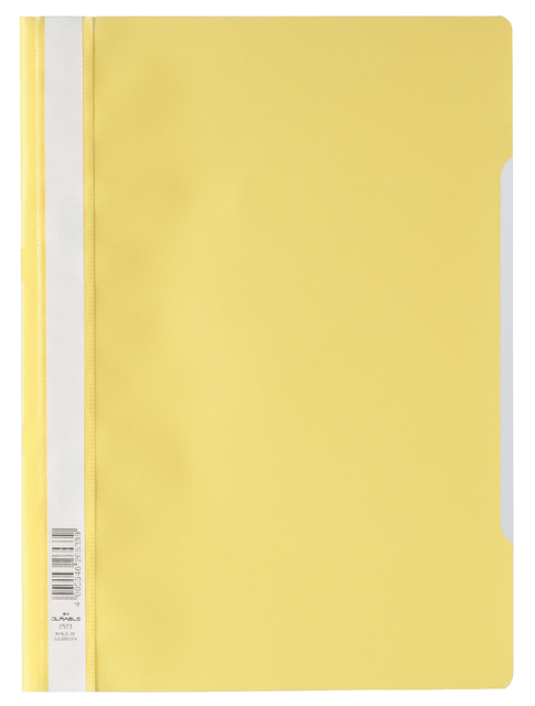 Chemise à lamelle Durable A4 PP jaune