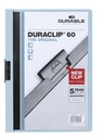 Klemmap Durable Duraclip A4 6mm 60 vellen blauw