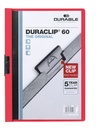Chemise à clip Durable Duraclip A4 6mm 60 feuilles rouge