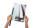 Baguette à relier Durable A4 3mm 30 feuilles bleu foncé