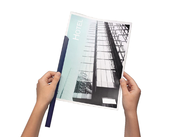 Baguette à relier Durable A4 6mm 60 feuilles bleu foncé