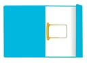 Clipmap Secolor A4 100% gerecycled karton 250gr blauw verpakt per 50 stuks