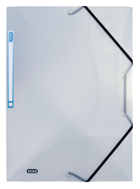 Elastomap Oxford Hawai A4 15mm 3 kleppen PP transparant
