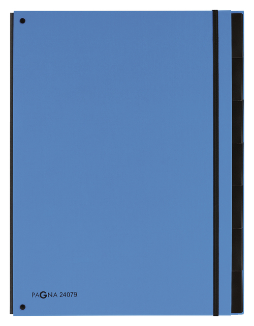 Trieur Pagna Trend A4 7 intercalaires bleu ciel
