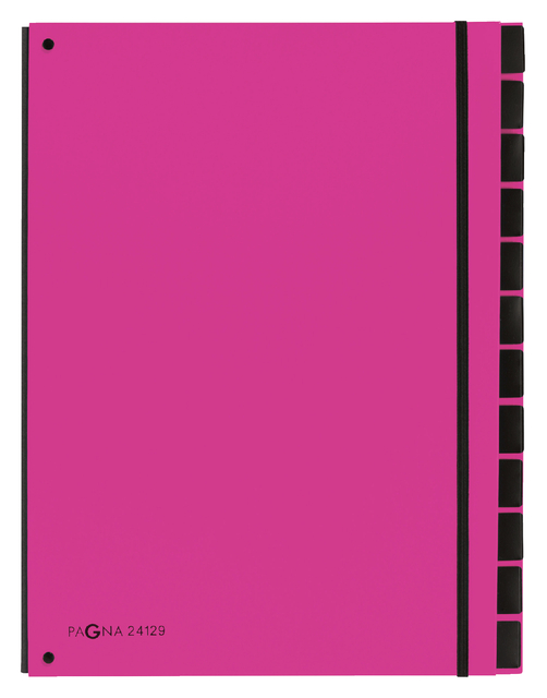 Trieur Pagna Trend A4 12 intercalaires rose foncé