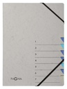 Sorteermap Pagna Easy A4 7 tabs lichtblauw / donkerblauw