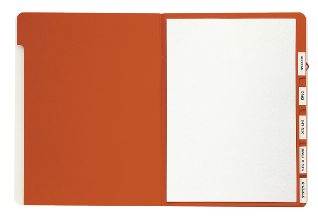 Trieur Djois A4 personnalisable 6 onglets rouge