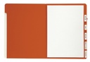 Trieur Djois A4 personnalisable 6 onglets rouge