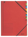 Trieur Leitz 7 intercalaires carton rouge