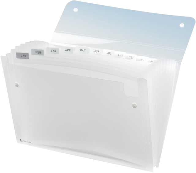 Trieur Rexel Ice 13 compartiments transparent