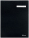 Vloeiboek Esselte 6210 karton 20 tabbladen zwart