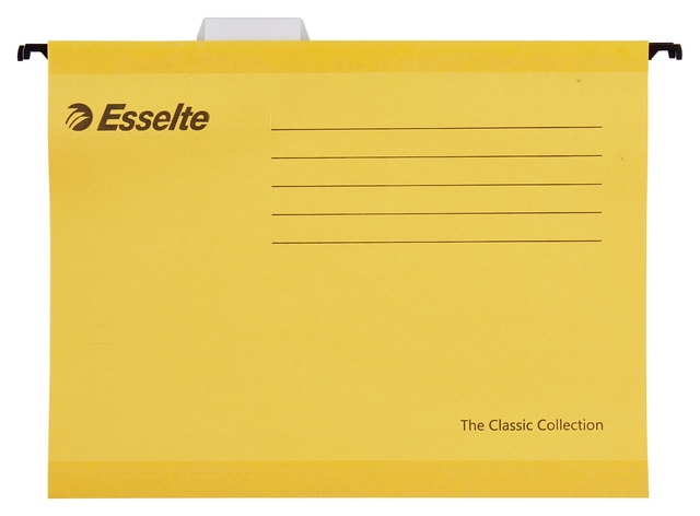 Dossier suspendu Esselte Classic A4 fond-V 345x240mm jaune