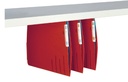 Hangmap Djois Secolor recycled lateraal voor legbord rood