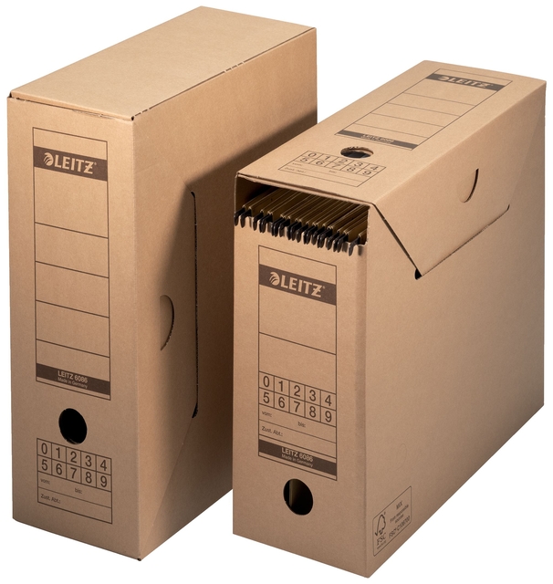 Boîte à archives avec rabat Leitz Premium 120x275x325mm brun naturel