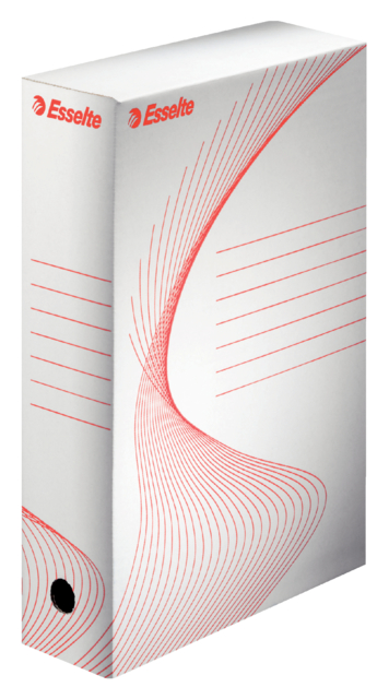 Archiefdoos Esselte Boxycolor 80mm 352x250mm wit
