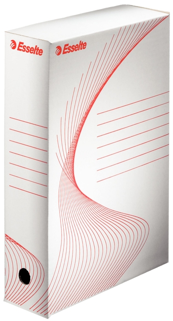 Boîte archives Esselte Boxycolor 80mm 352x250mm blanc