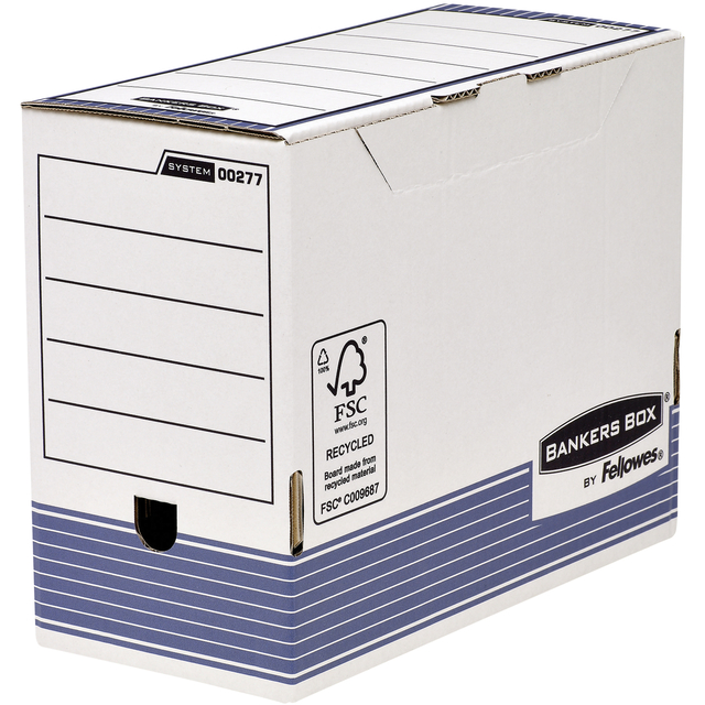 Boîte à archives Bankers Box System A4 150mm blanc-bleu
