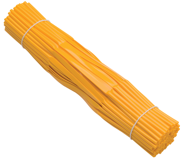 Mécanisme de reliure Djois JalemaClip tube 215mm jaune 100 pièces
