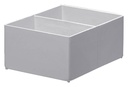 Bac de classement Djois haut 70x122x168mm 2 compartiments gris