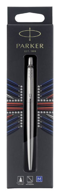 Stylo bille Parker Jotter Stainless Steel CT Medium blister