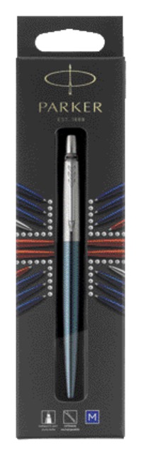 Balpen Parker Jotter Waterloo blue CT medium blister à 1 stuk