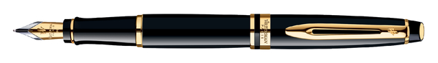 Stylo plume Waterman Expert Noir Laqué GT Fin