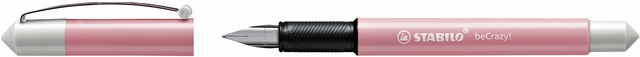 Stylo plume STABILO Be Crazy! Pastel rose/blanc