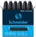 Inktpatroon Schneider din zwart doos à 6 stuks