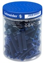 Cartouches d’encre Schneider DIN bleu roi pot 100 pièces