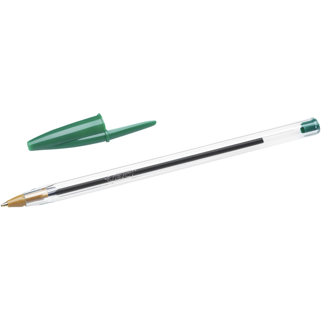 Stylo bille BIC Cristal Medium vert